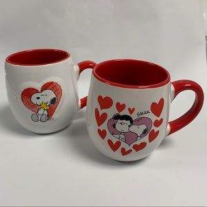 NWOT Peanuts Valentines Mugs